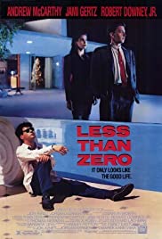 Less Than Zero (1987) cover