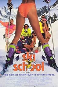 Loca academia de esquí (1990) carátula